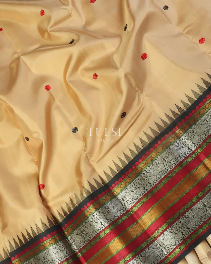 Beige Kanjivaram Silk Saree T5174545