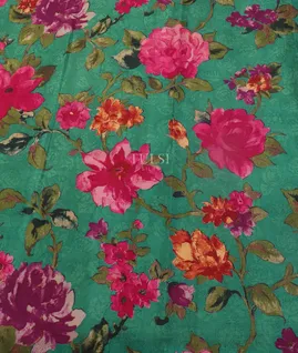 Magenta Banaras Crepe Silk Saree T4931315