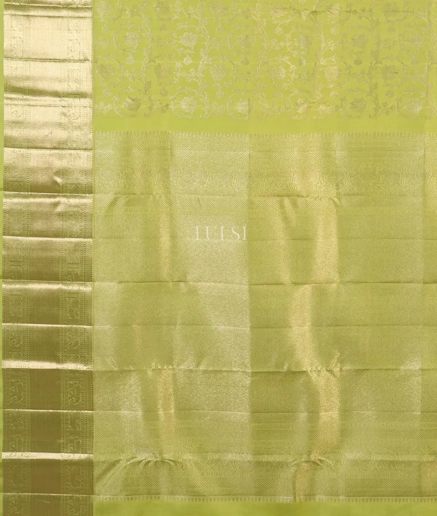 Green Kanjivaram Silk Saree T4592444