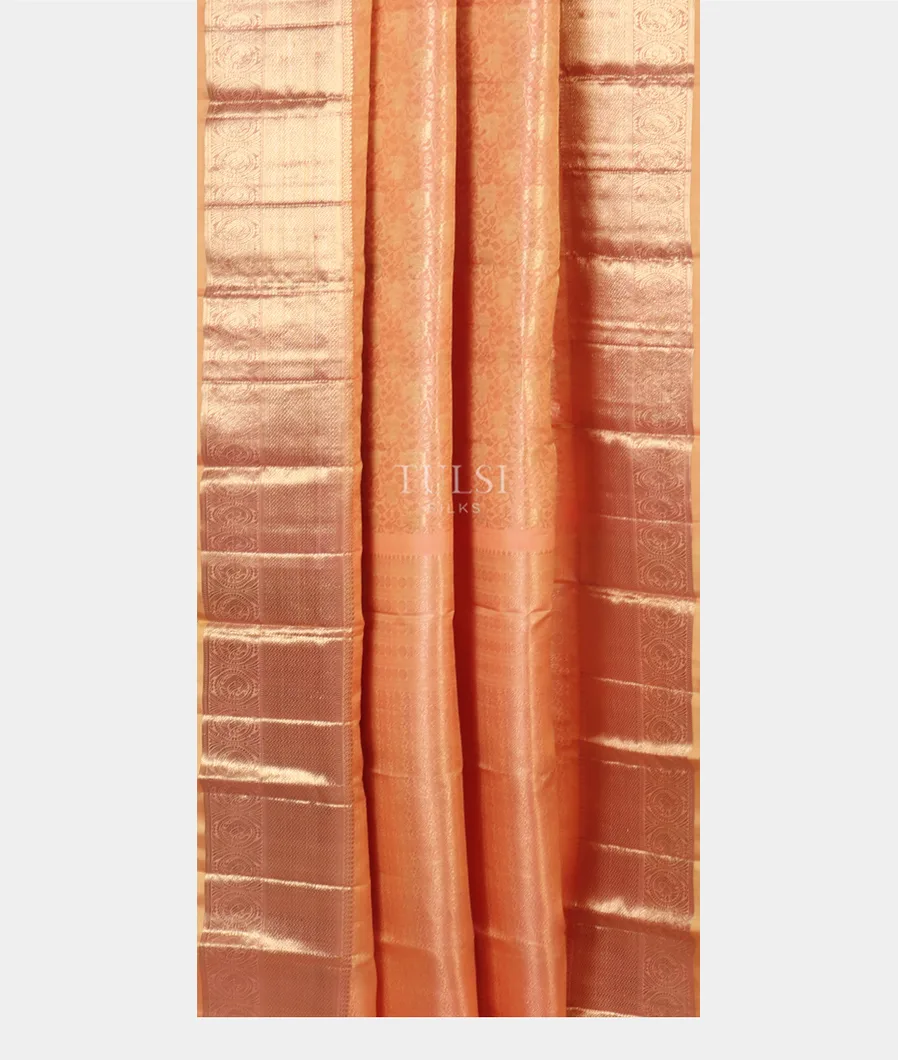 Peach Kanjivaram Silk Saree T5086822