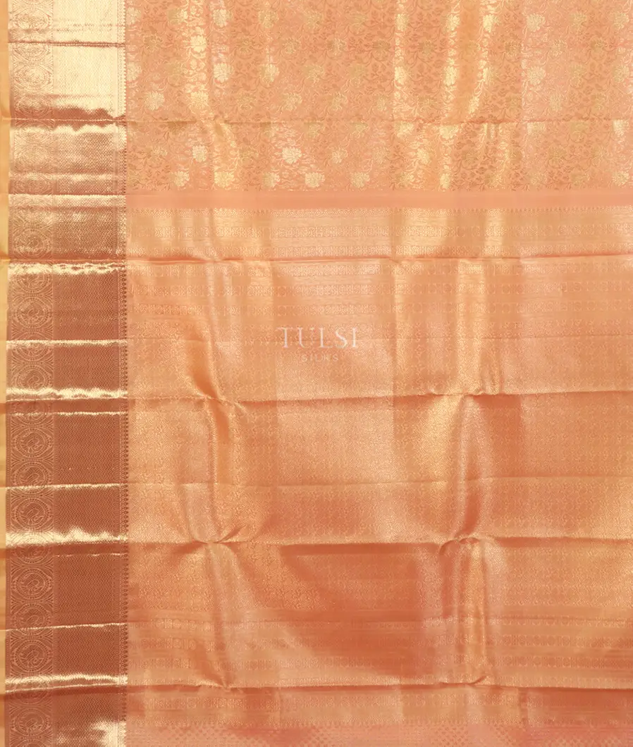 Peach Kanjivaram Silk Saree T5086824