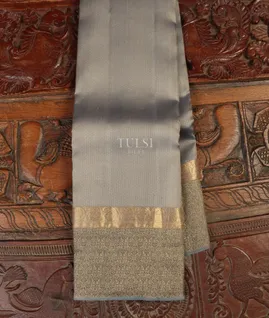 Grey Soft Silk Saree T5096381