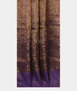 Purple Tissue Handwoven Tussar Saree T5124492