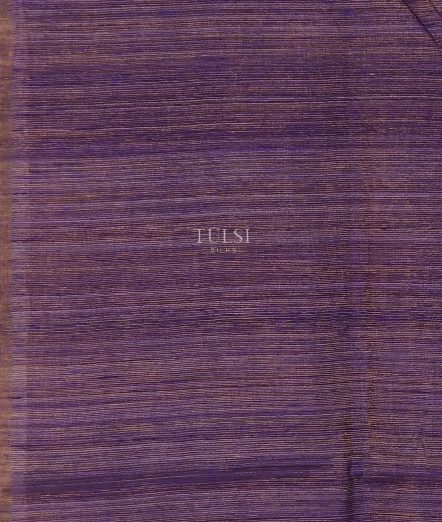 Purple Tissue Handwoven Tussar Saree T5124493