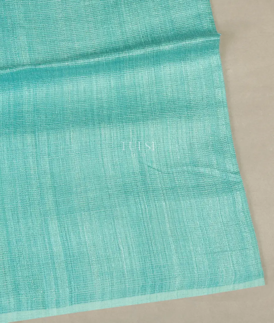 Blue Handwoven Tussar Saree T512360-image