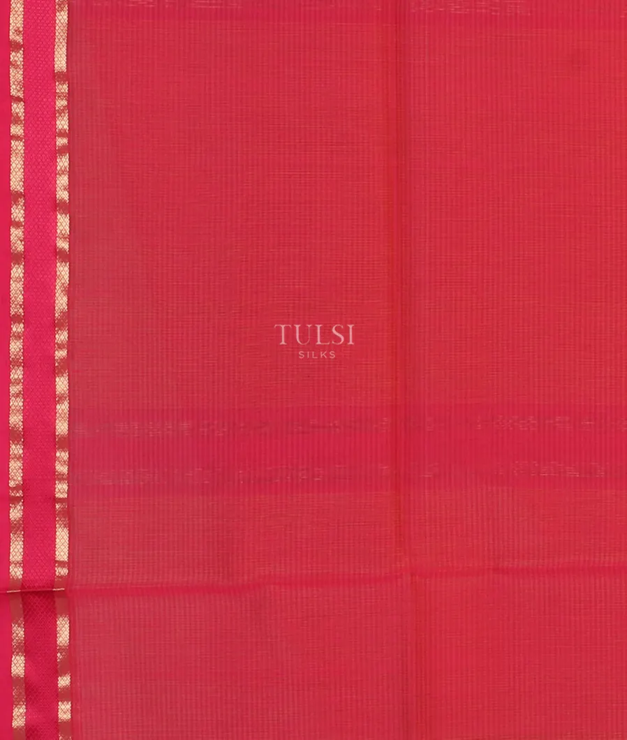 Yellow Maheshwari Printed Cotton Saree T5104783