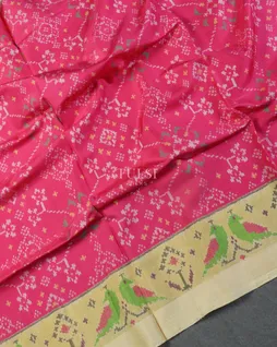 Pink Patola Silk Saree T5179954