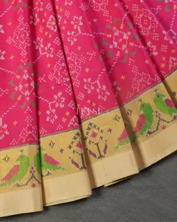 Pink Patola Silk Saree T5179955