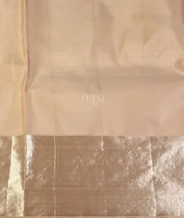 Light Peach Kanjivaram Silk Embroidery Saree T5231333