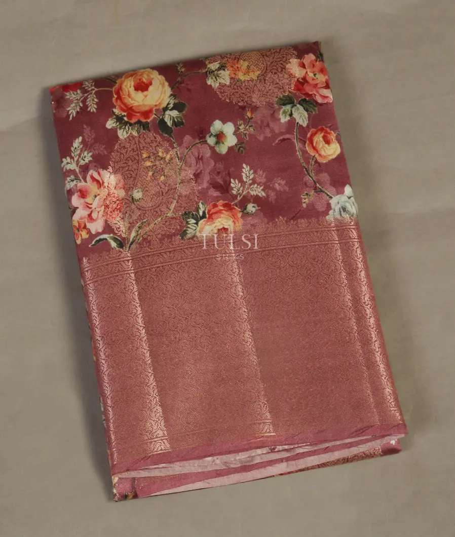Mauve Pink Chaniya Silk Saree T516101-image