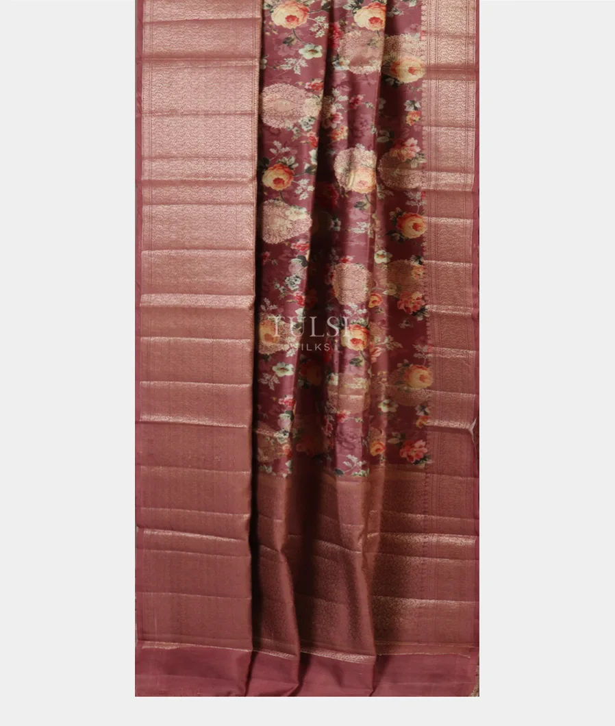 Mauve Pink Chaniya Silk Saree T5161012