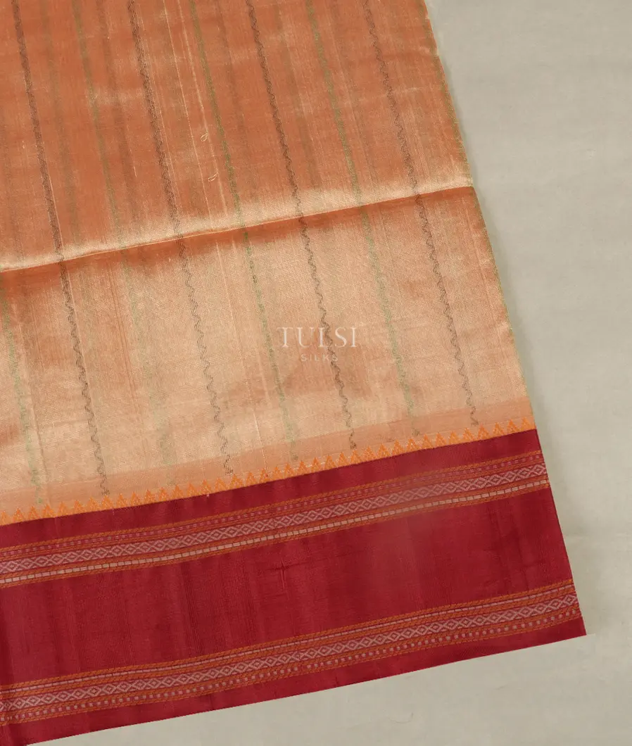 Beige Silk Cotton Saree T518190-image