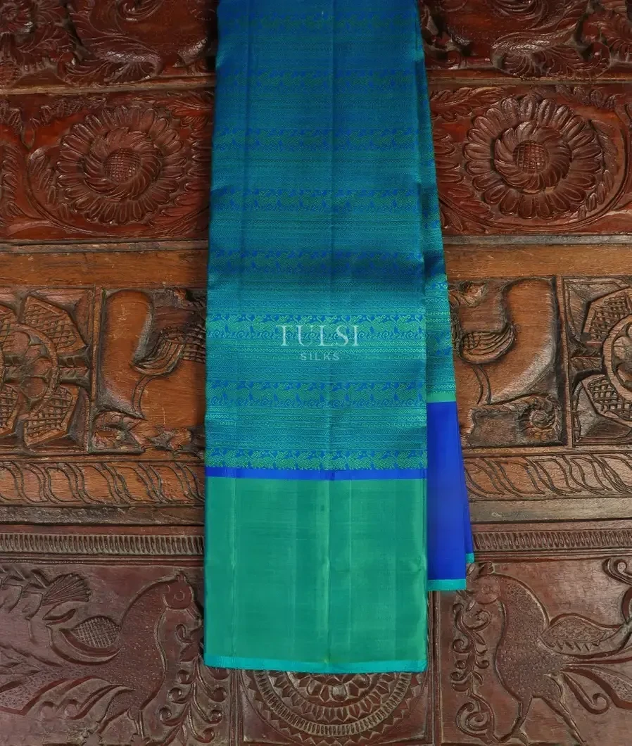 Blue Kanjivaram Silk Saree T487286-image
