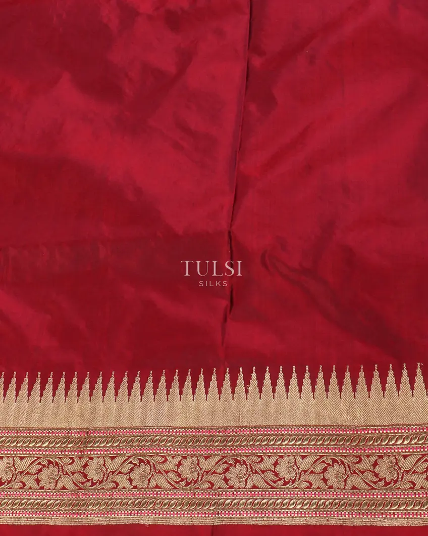 Midnight Blue Banaras Silk Saree T5212263