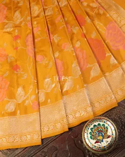 Yellow Banaras Silk Saree T5227002