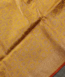 Yellow Banaras Silk Saree T5228004
