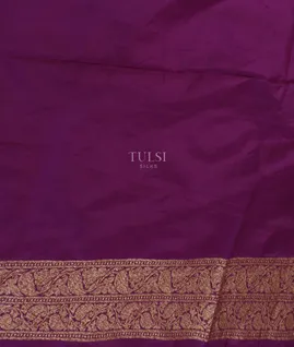 Purple Banaras Silk Saree T5227753