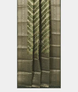 Green Soft Printed Cotton Saree T5150782