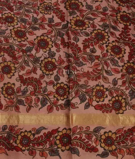 Red Soft Silk Kalamkari Handpainted Saree T3233153