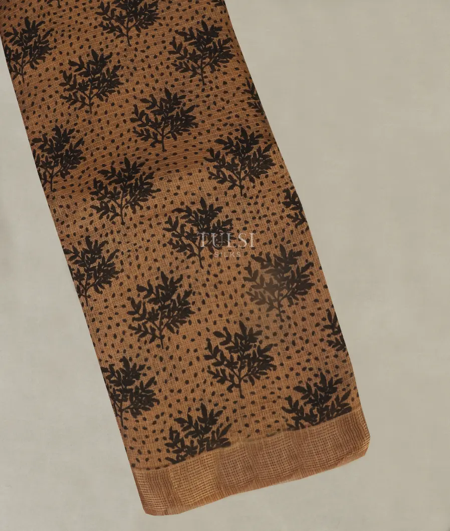 Brown Kota Cotton Saree T518524-image