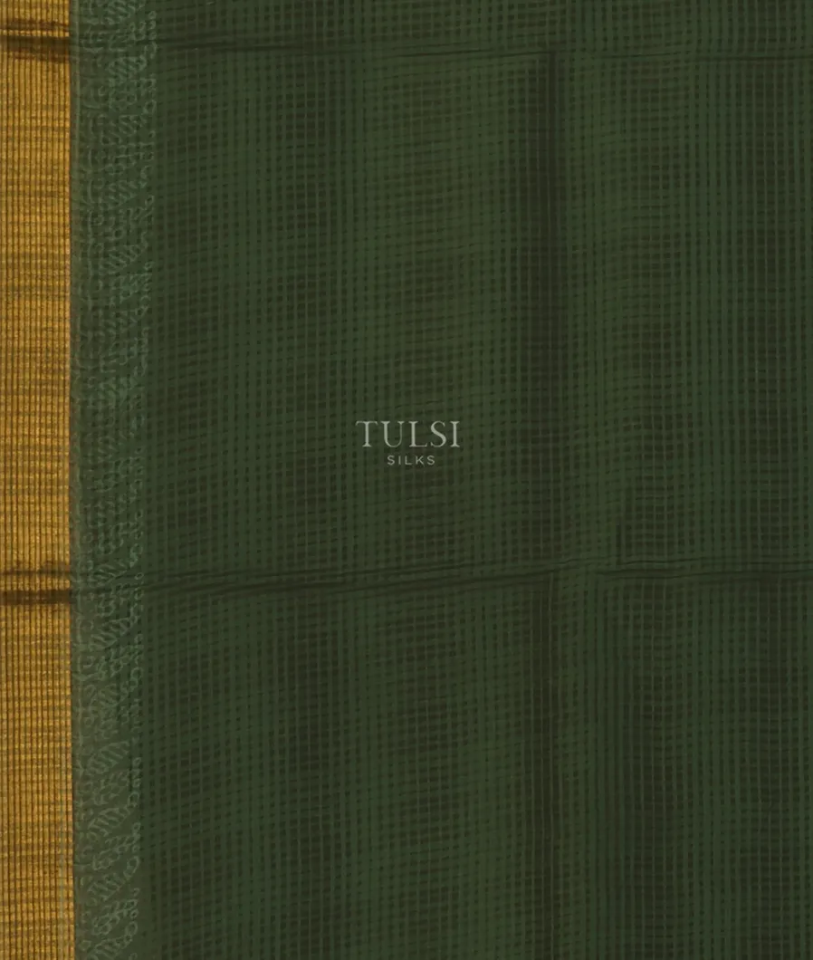 Green Soft Printed Cotton Saree T5122253