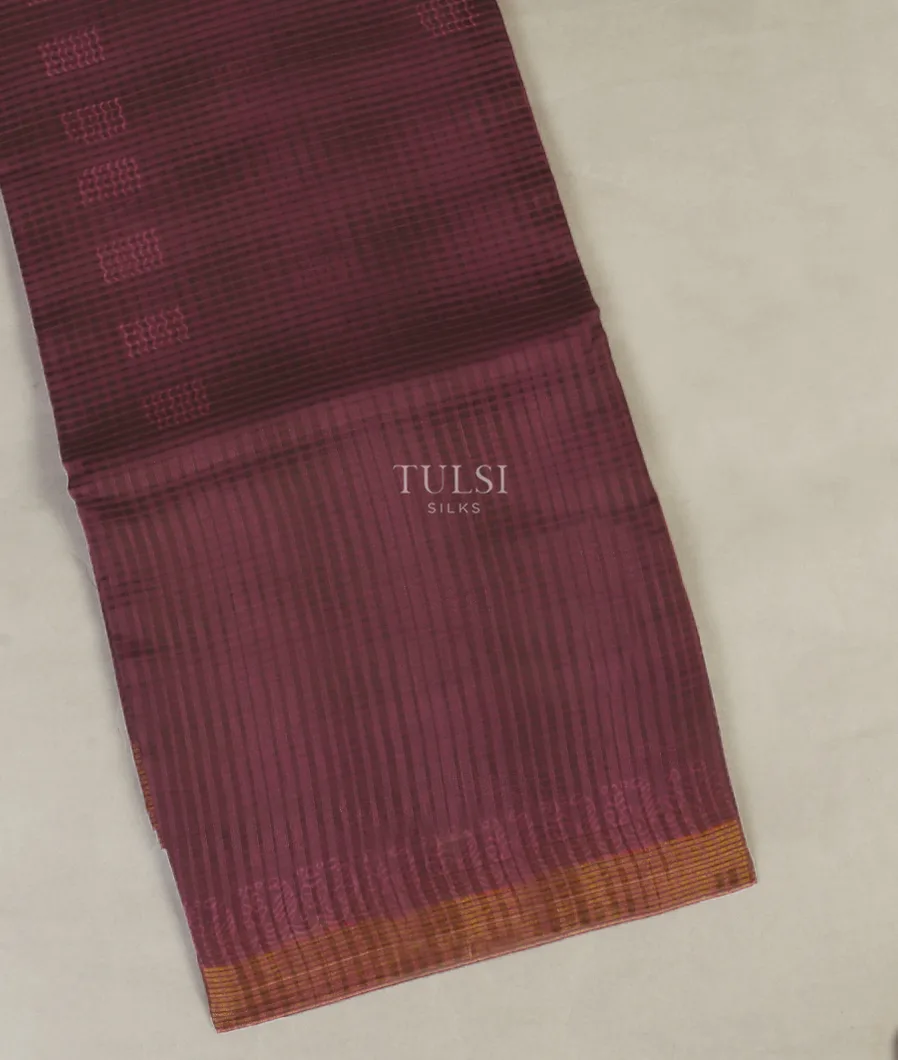Purple Soft Printed Cotton Saree T512232-image