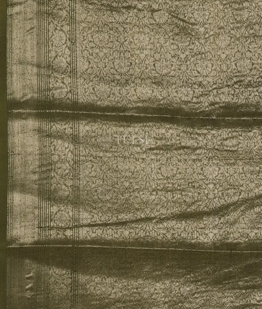 Green Soft Printed Cotton Saree T5150563