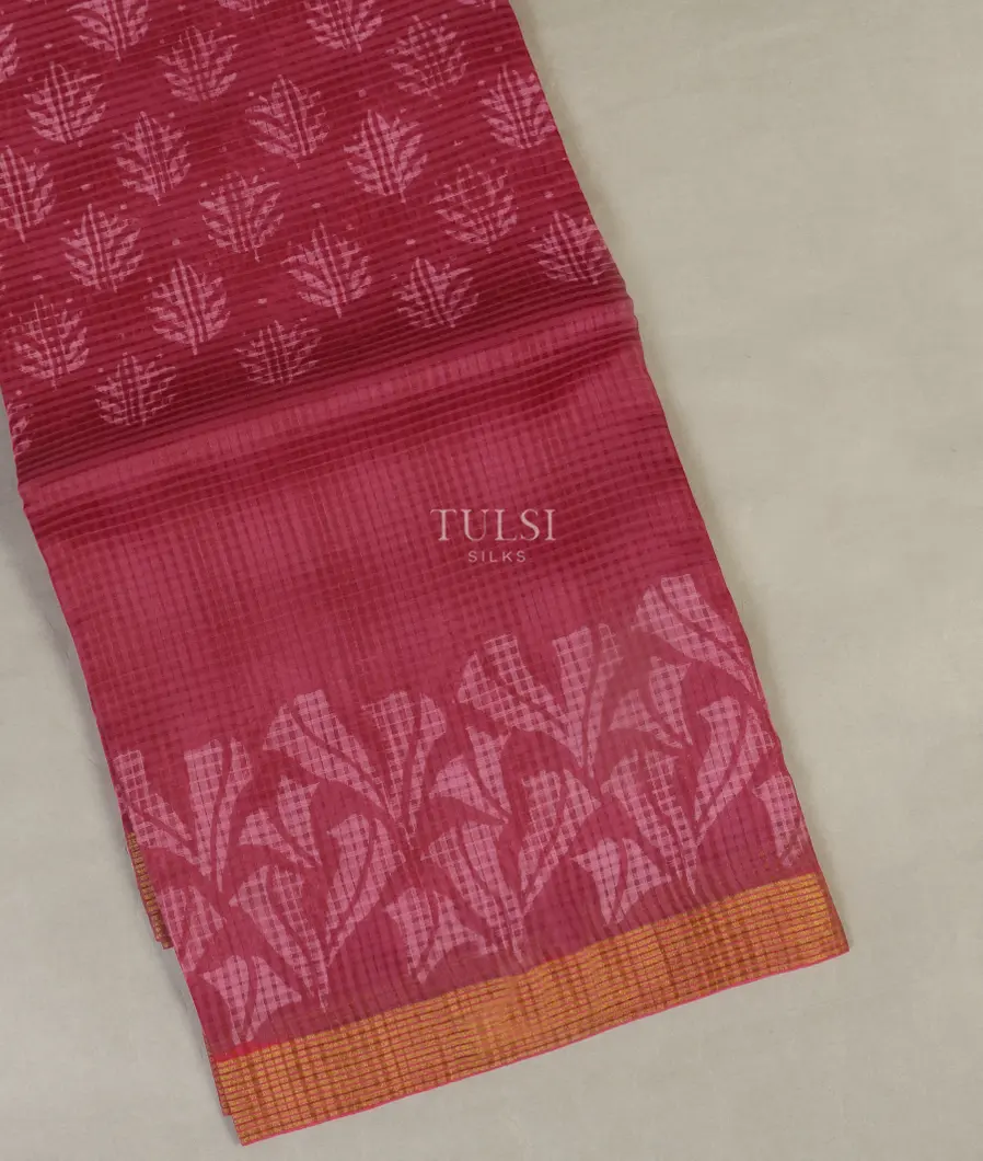 Pink Kota Cotton Saree T512229-image