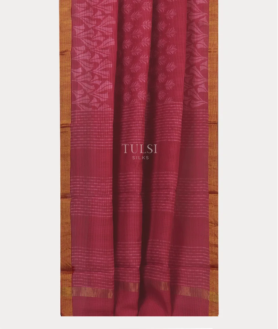 Pink Kota Cotton Saree T5122292