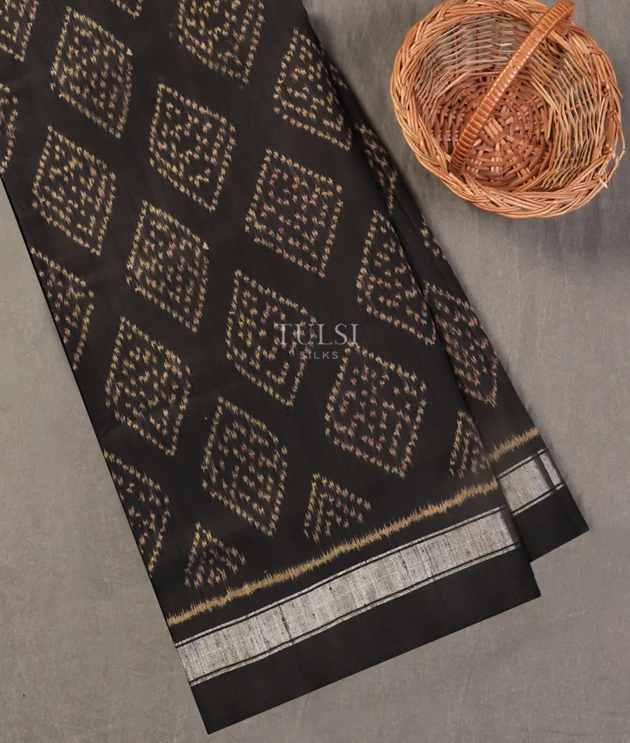 Black Patola Silk Saree T522398-image