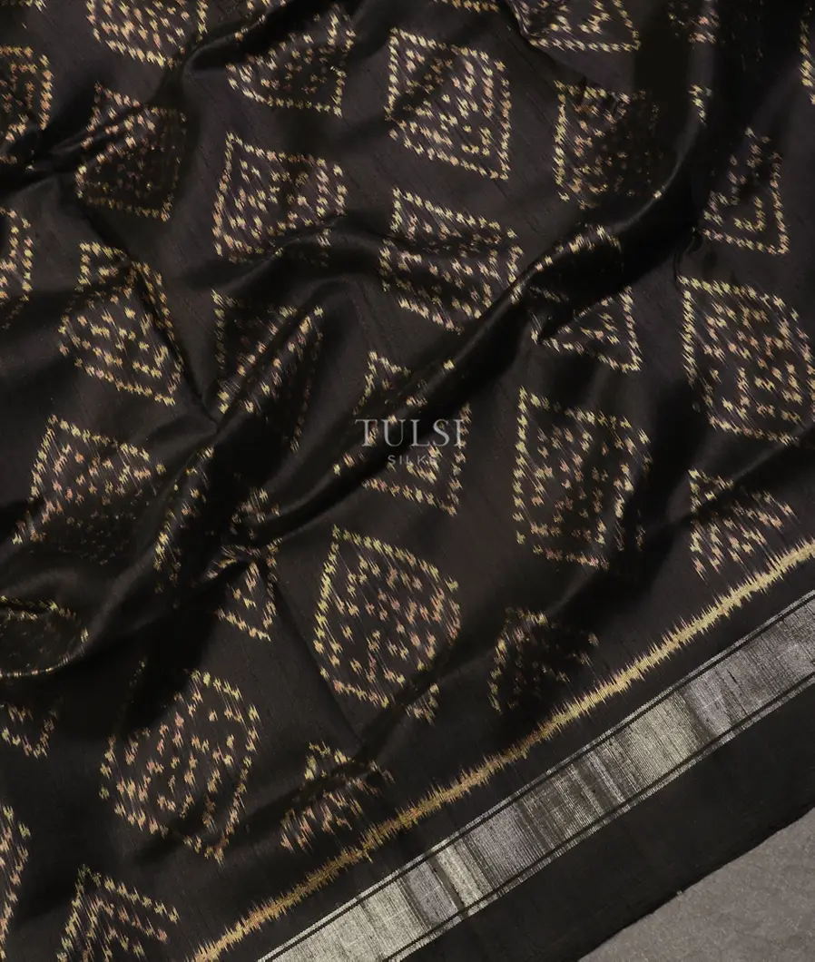 Black Patola Silk Saree T5223984