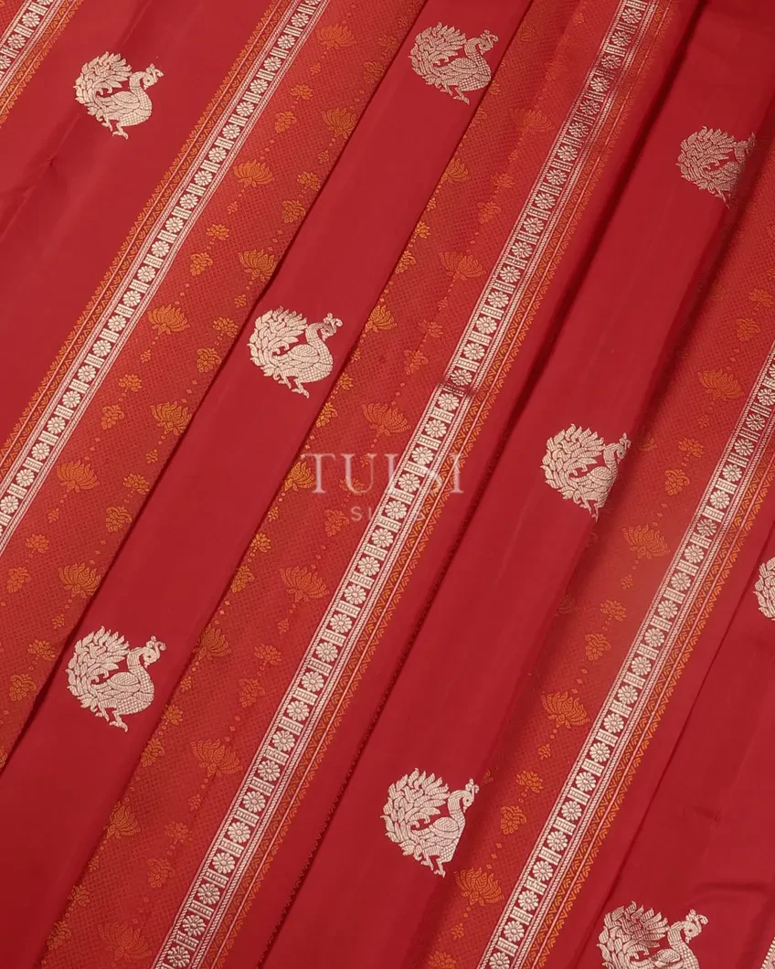 Red Kanjivaram Silk Saree T5005684