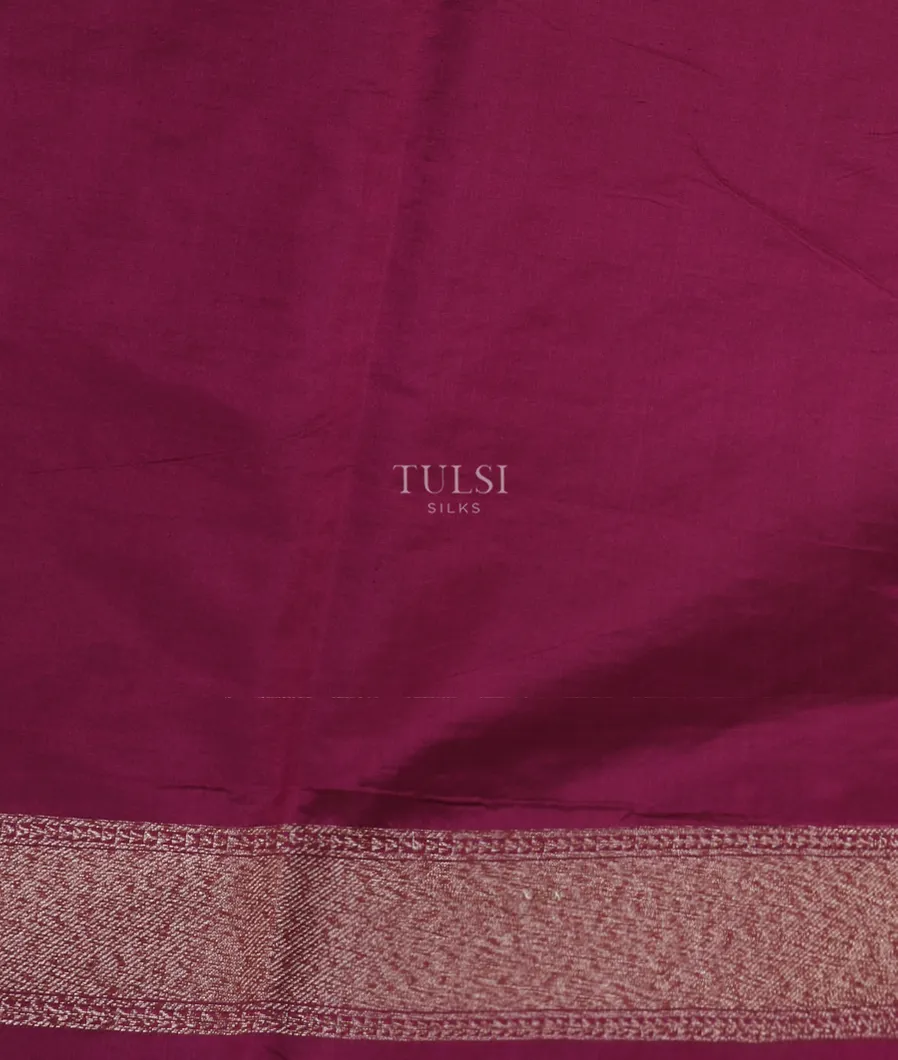 Purple Banaras Silk Saree T5228413