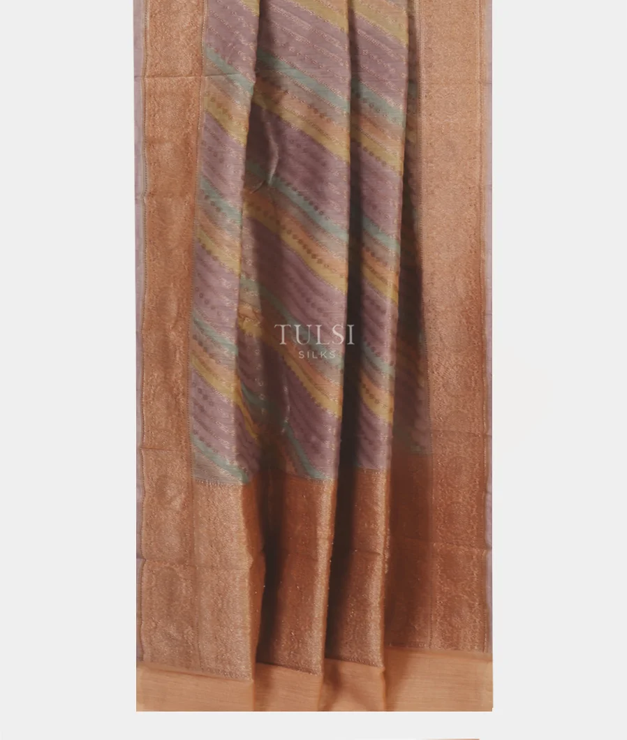 Multicolour Banaras Tussar Saree T5233742