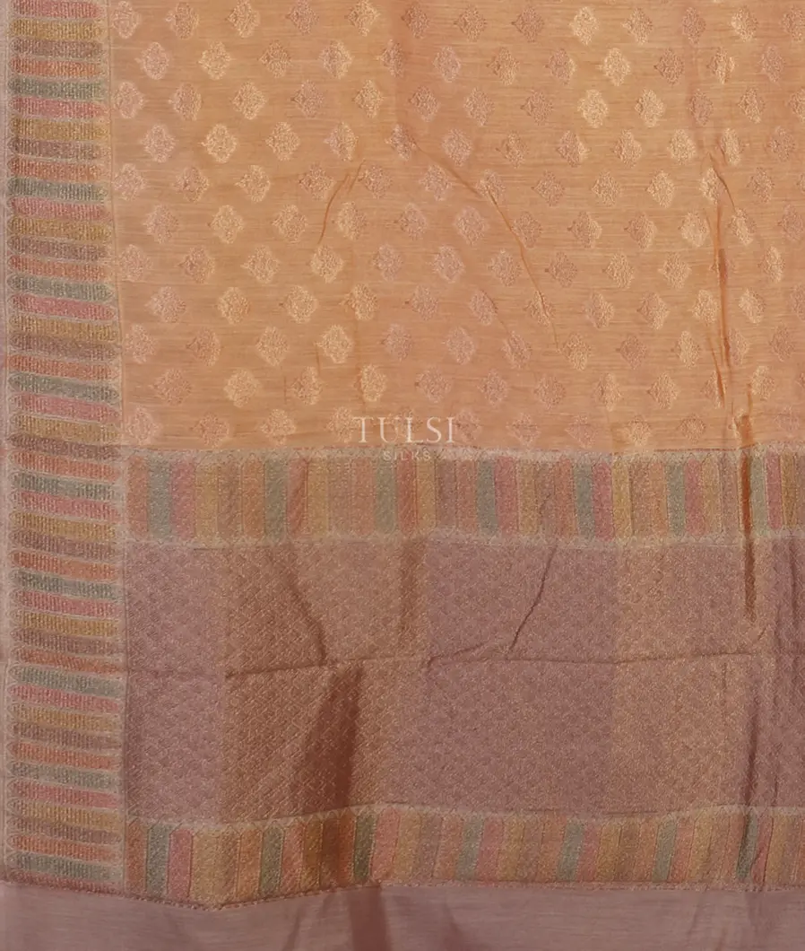 Multicolour Banaras Tussar Saree T5233654