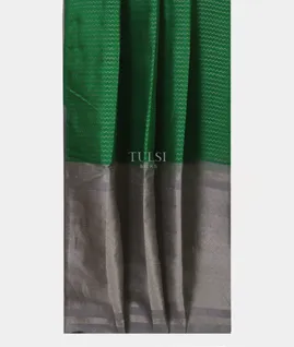Green Woven Raw Silk Saree T5201262