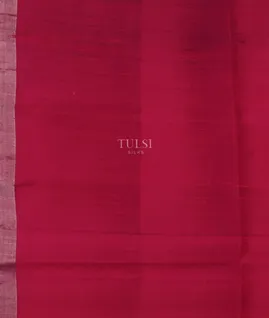 Deep Brown Woven Raw Silk Saree T5201543