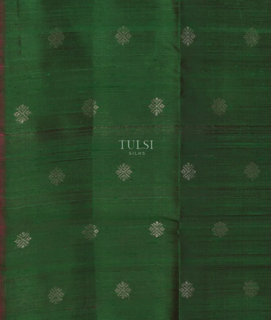 Pinkish Red Woven Raw Silk Saree T5147373