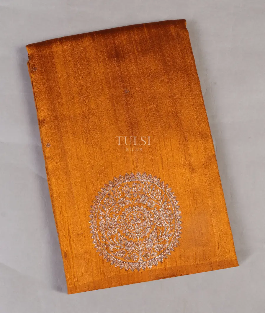 Yellow Banaras Tussar Saree T521041-image