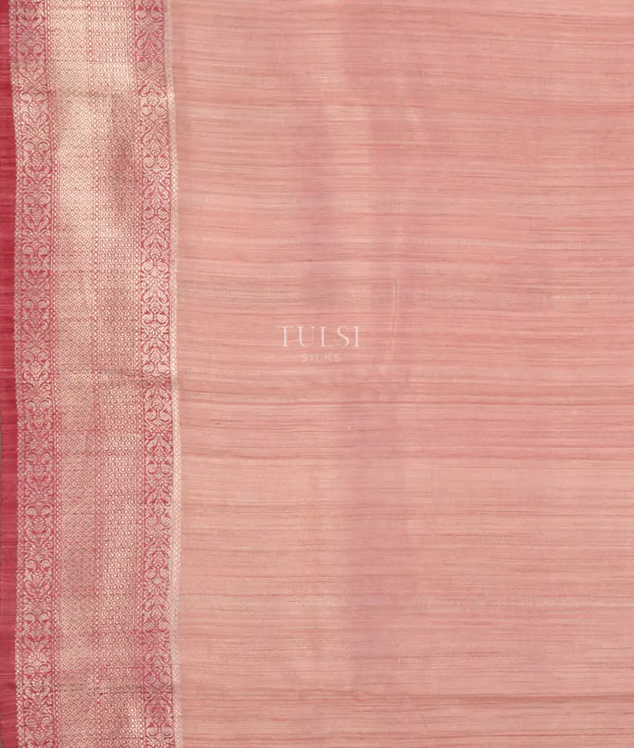 Pink Banaras Tussar Saree T5220913