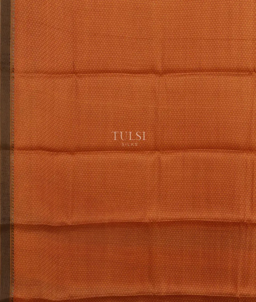 Mustard Yellow Tussar Printed Saree T5171913