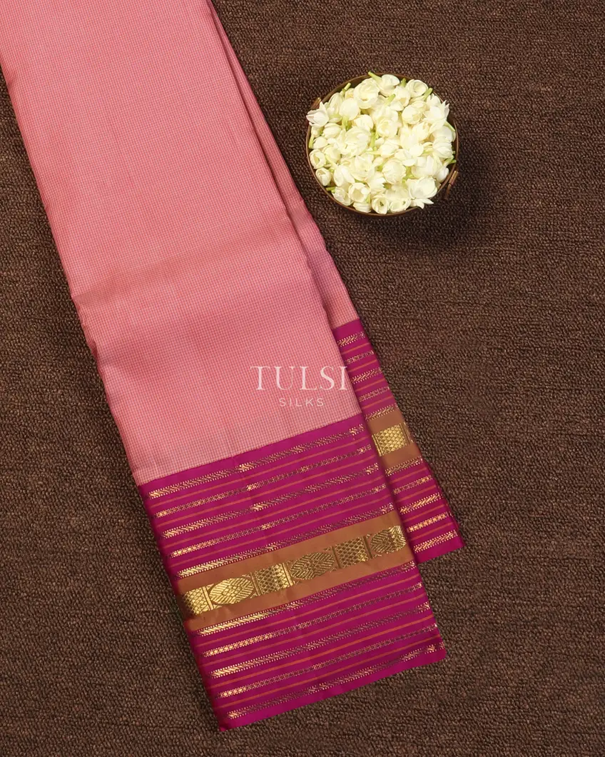 Pink Kanjivaram Silk Saree T521403-image