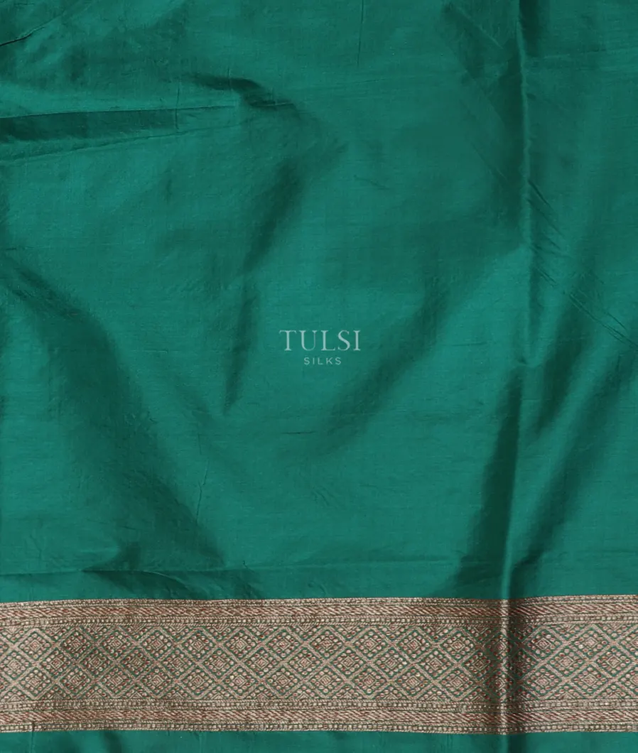 Pinkish Orange Banaras Silk Saree T5228523