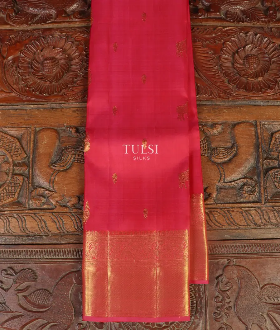 Magenta Kanjivaram Silk Saree T486449-image