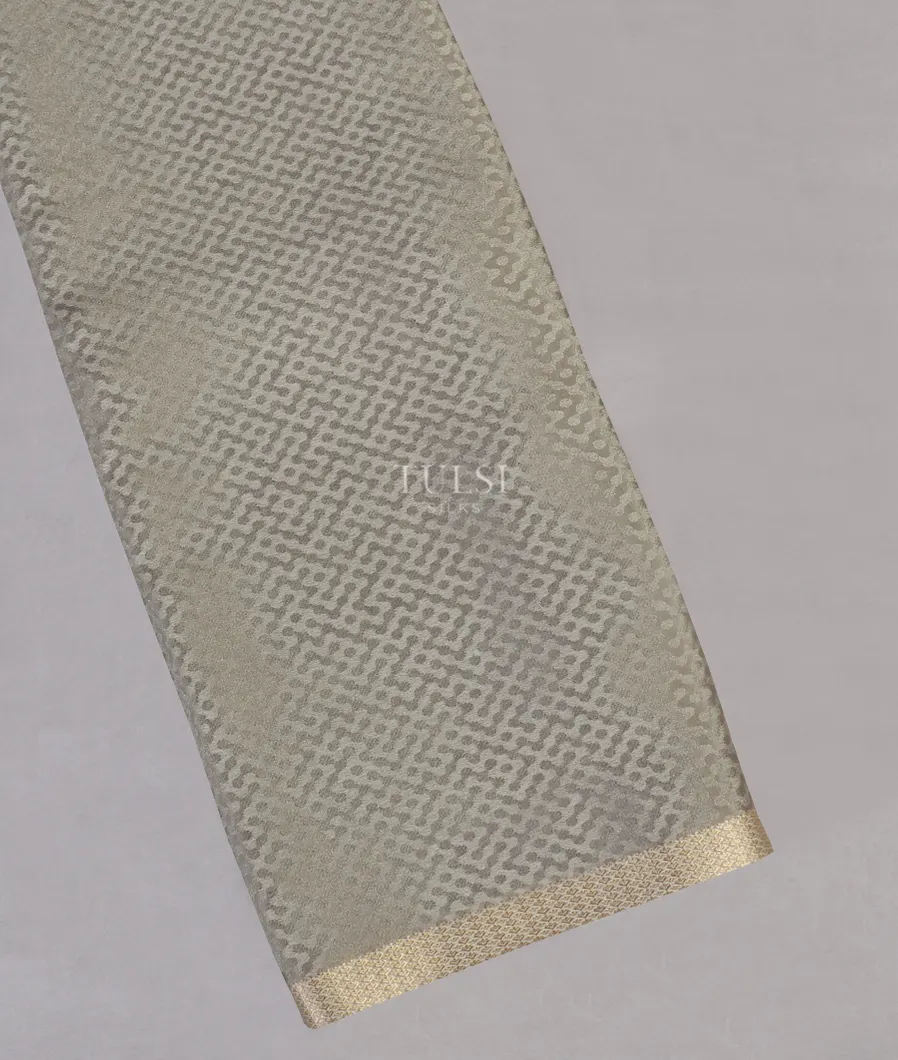 Grey Mysore Crepe Silk Saree T483633-image