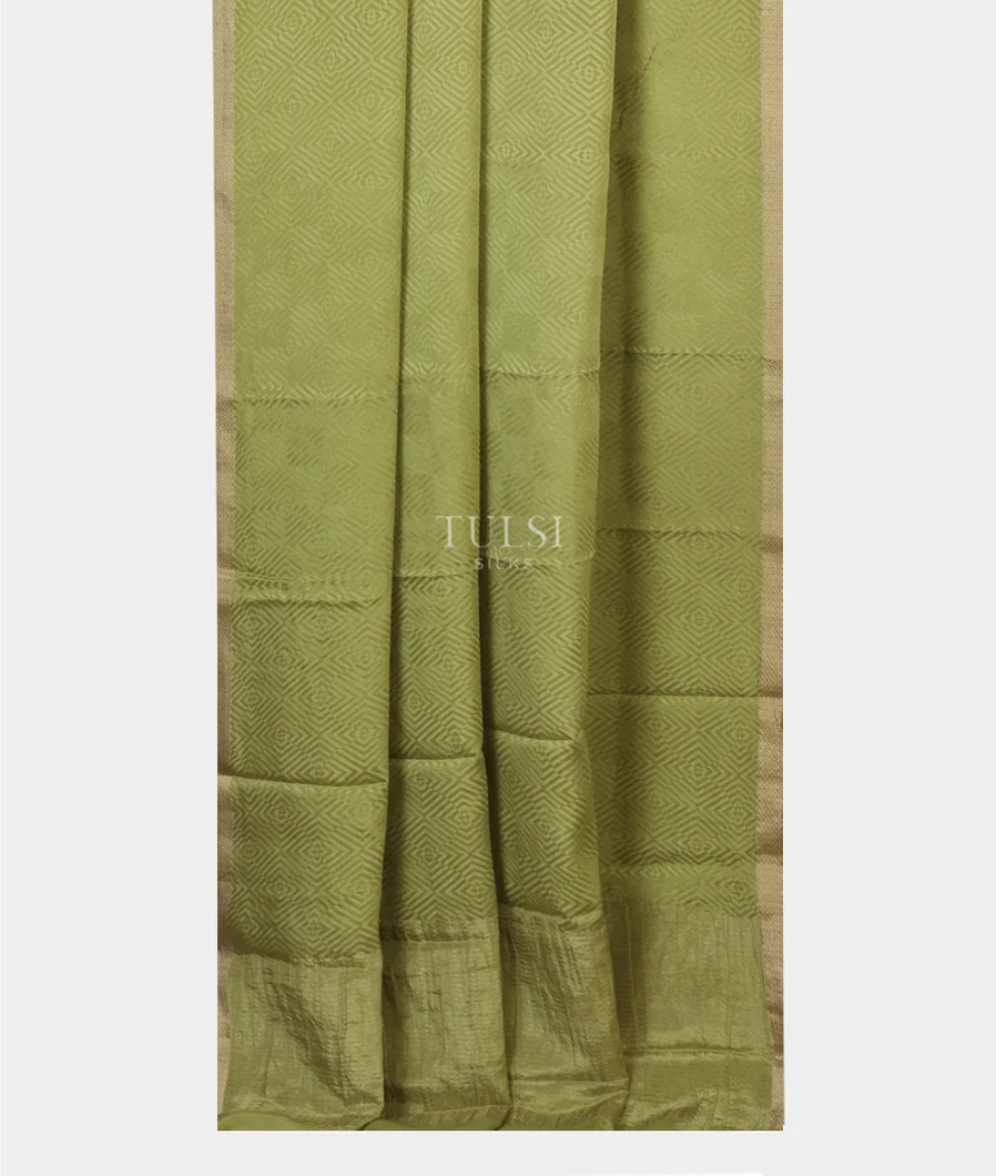 Green Mysore Crepe Silk Saree T5249552