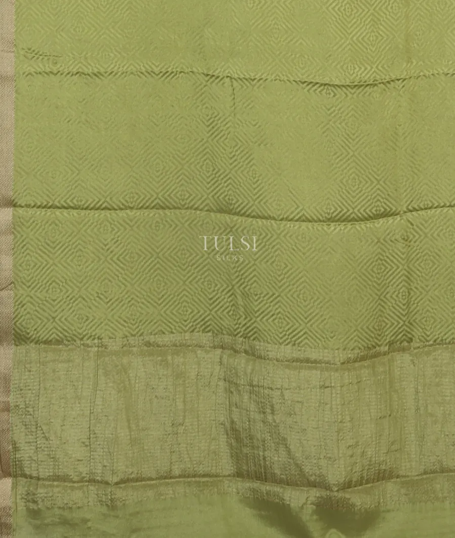 Green Mysore Crepe Silk Saree T5249554