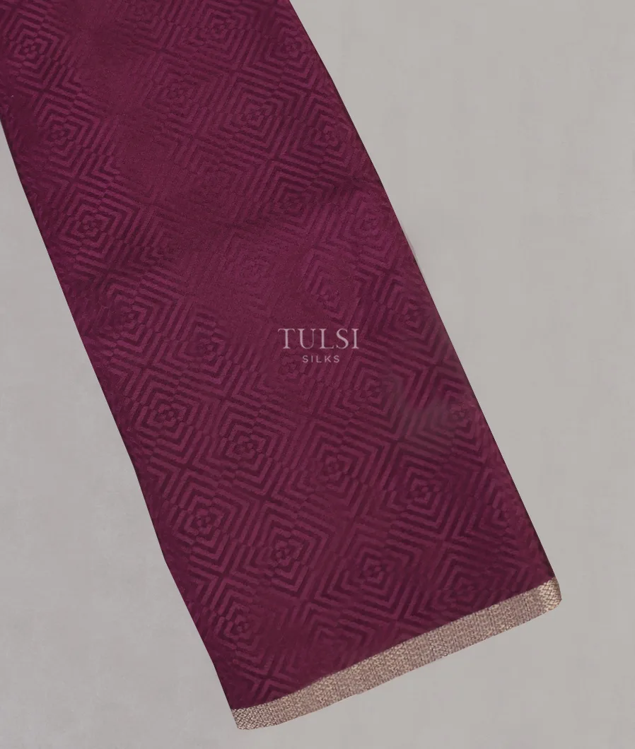 Purple Mysore Crepe Silk Saree T524958-image