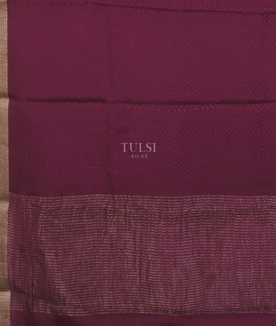 Purple Mysore Crepe Silk Saree T5249584