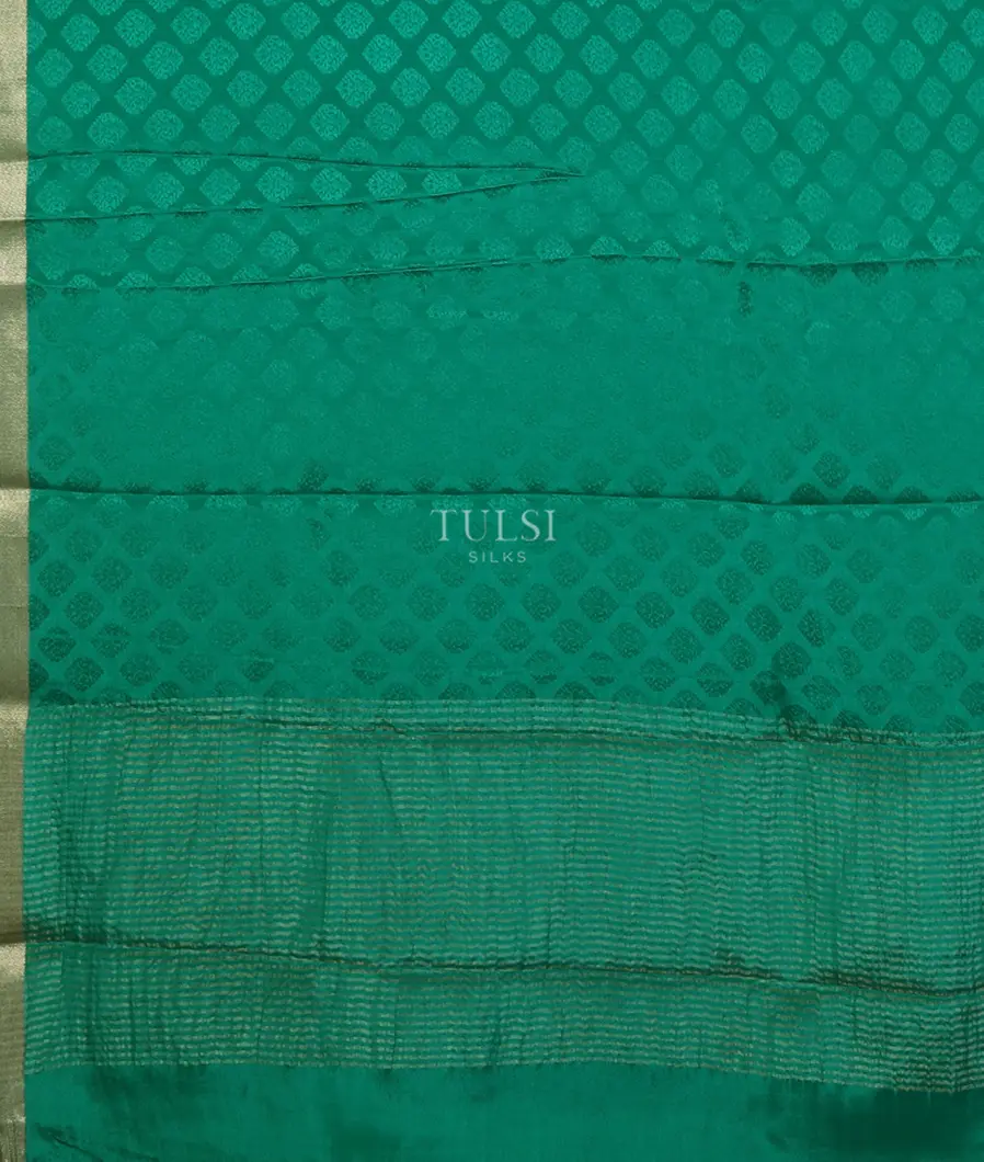 Green Mysore Crepe Silk Saree T5249684